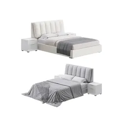 White Modern Twin Bed