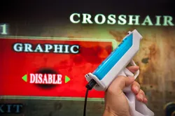 Wii Remote Light Gun With Pistol Sights And Trigger Spring