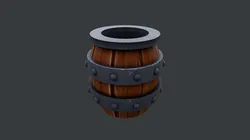 Barrel Low-poly