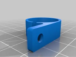 Cable clip, single screw