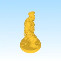 Characters & Creatures STL Download - post apo warrior brute with hydraulic fistby HGS67