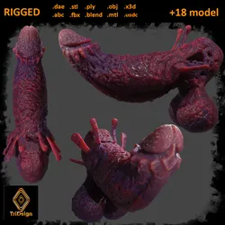 Fantasy Aboloth Demon Penis Rigged