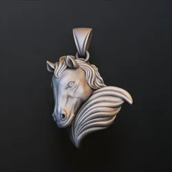 Horse Head Pendant v2 3D print model