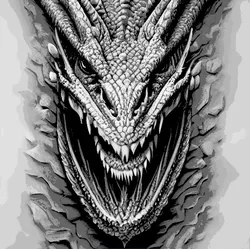HueForge - Dragon - Grayscale