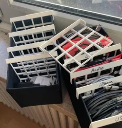 Ikea Skubb Partition wall - Cable Mgmt
