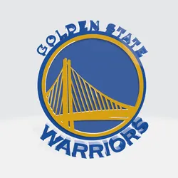 LOGO 3D MODEL TEAM GOLDEN STATE WARRIORS NBA