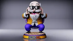 Master Roshi 3D Print Model in Toys 501026