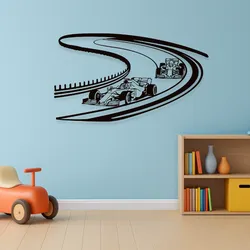One Piece F1 Formula one car racing circuit Wall art