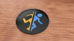 Portal 2 Coaster - Blue & Orange portal