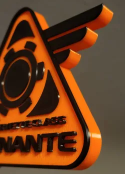 Rocinante Logo with Keyhole Wall Hanger