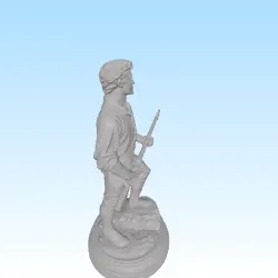 Sculptures & Artworks STL تنزيل - the minuteman statue - HGS67