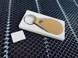 Support (guide) laser avec cadrage Lightburn pour porte clé en cuir