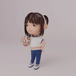 Tinny - Girl Rigged Character-2