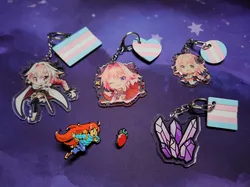 Transgender Flag Keychains