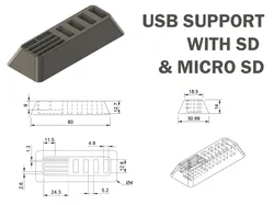 USB, SD & Micro SD holder