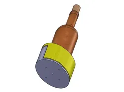 Wine Bottle bracket design plan 1 based on the “push to release” mechanism-CPRTY02L39