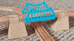 Wooden railway bridge pillar / Sloup mostu dřevěné železnice