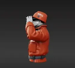 1:64 Scale RNLI Captain Miniature: Maritime Rescue Diorama Figure