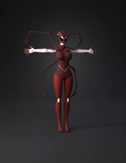 alien humanoid with insect like wings line art concept drawing