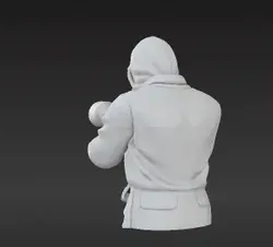 Car Refinishing Miniature: Action Pose with Detailed Spray Gun