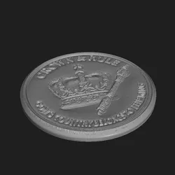 CROWN & SCEPTRE THE KINGS BULLION COIN DOUBLE SIDED