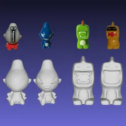 Daily mail / Panasonic gogos - Crazy Bones 3D Scan and re-sculpt
