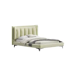 Eden Suede Fabric Upholstered Modern Bed