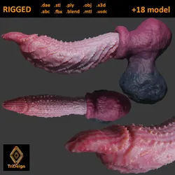 Fantasy Spiked Demon Penis Sextoy Rigged
