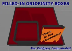 Filled-in Gridfinity Boxes (For Customization)