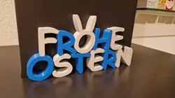 Frohe Ostern Schriftzug MMU