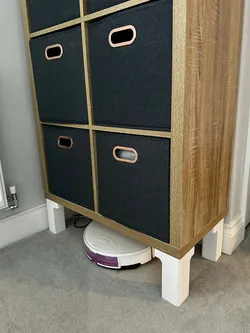 IKEA Kallax Cube Unit - Leg / Riser (18cm) - allows for use with robot vacuum