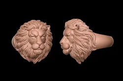 Lion ring 2 3d print 3D Print Model in Rings 504429