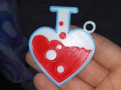 Love chemistry keychain
