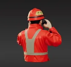Maritime Rescue Hero: Realistic 1:64 Scale Figure for Dioramas