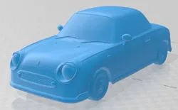 Nissan Figaro 1991 Printable Car 3D Print Model in Automotive 505775