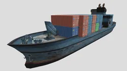 Old cargo ship