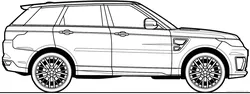Rang rover Sport contour model