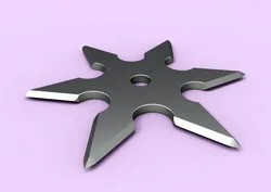 Shuriken in the form of a six-pointed star 3D print model 3D Print Model in Mechanical parts 503886