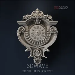 WALL CLOCK 3d stl files for CNC