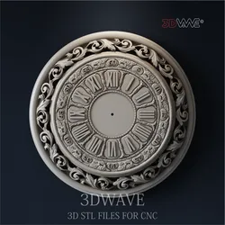 WALL CLOCK 3d stl files for CNC