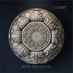 WALL CLOCK 3d stl files for CNC