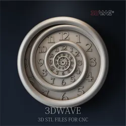WALL CLOCK 3d stl files for CNC