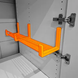 130mm SideStash Shelf (Compatible with IKEA wardrobes) - Deep, Barry White Edition.