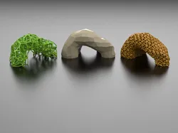 Aquarium Cave Collection: Low Poly, Volumetric Voronoi, Lattice Gyroid