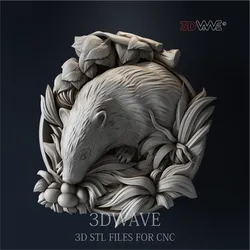 BADGER 3d stl files for CNC