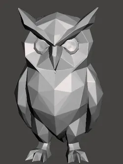 Búho Low-Poly Geometric Owl STL / Low-Poly Geometric Owl STL