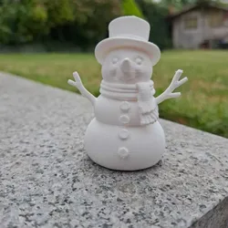 Dapper Snowman with Top Hat