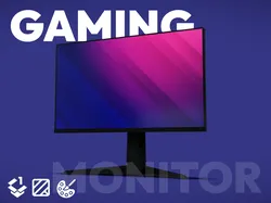 Gaming Monitor - Low Poly