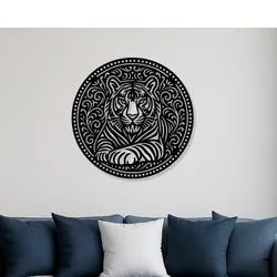 One Piece (all connected) Tiger Mandala Wall art