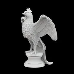 Phoenix on Pedestal 3D Print Model